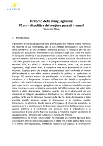 Il ritorno della disuguaglianza: 70 anni di politica del welfare passati