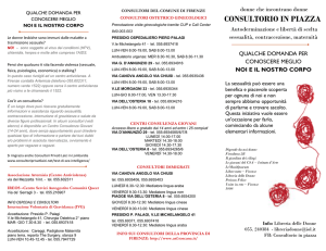 brochure consultorio8NOV - Unite in Rete – Firenze