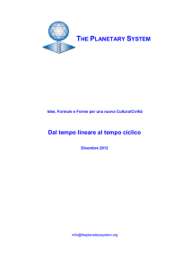 Dal Tempo lineare al Tempo ciclico