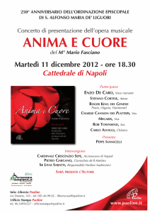 Martedì 11 dicembre 2012 - ore 18.30 Cattedrale di Napoli