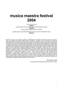 musica maestra festival - Provincia di Pesaro e Urbino