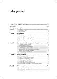 Sviluppare applicazioni con iPhone SDK - Indice