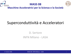 Superconduttività e Acceleratori - Superconducting RF accelerator