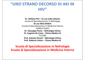 uno strano decorso di aki in hiv