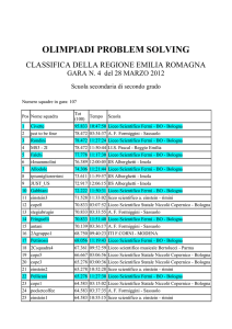 OLIMPIADI PROBLEM SOLVING - "E. Fermi"