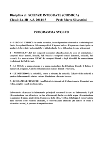 Programma svolto - Istituto Guglielmo Marconi di Prato