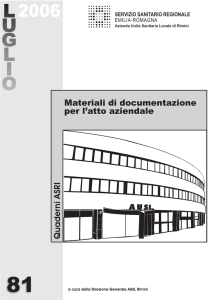 Materiali di documentazione per l atto aziendale