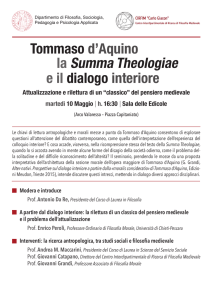 e il dialogo interiore Tommaso d`Aquino la Summa Theologiae