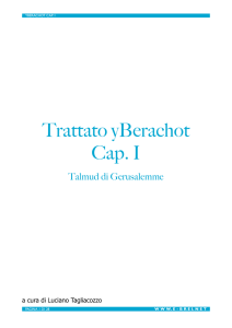 Trattato yBerachot - Cap. I - e