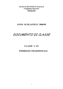 Classe Quinta A N - G. MARCONI"