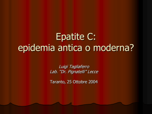 Epatite C: epidemia antica o moderna?