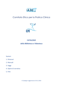 Biblioteca e Videoteca - catalogo C.E.