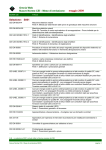 Omnia Web Nuove Norme CEI - Mese di emissione: maggio 2009