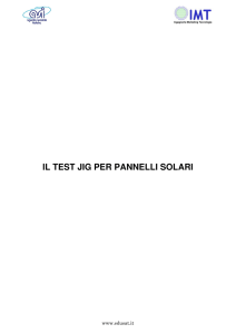 il test jig per pannelli solari