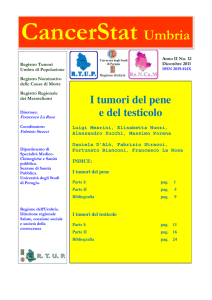 I tumori del pene e del testicolo