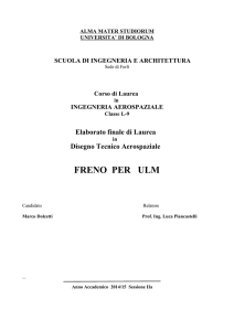 FRENO PER ULM - AMS Tesi di Laurea