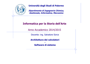 Informatica per la Storia dell`Arte Anno Accademico 2014/2015