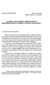 SAGGI E RICERCHE IL CRISTO CROCIFISSO E ABBANDONATO