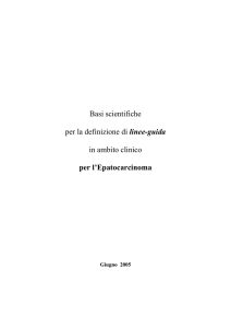 Basi scientifiche per la definizione di linee