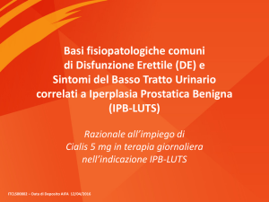 (DE) e Sintomi del Basso Tratto Urinario correlati a Iperplasia Prostati