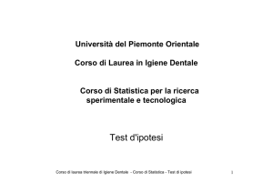 Test d`ipotesi