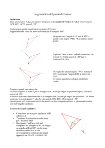 La geometria del punto di Fermat