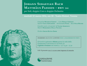 Johann Sebastian Bach Matthäus Passion