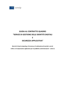 Guida al Contratto Quadro “Servizi di gestione delle identità