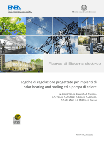 Logiche di regolazione progettate per impianti di solar