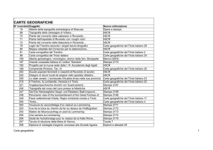 carte geografiche - Biblioteca Civica Rovereto