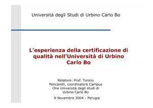 Carlo Bo - Università degli Studi di Perugia