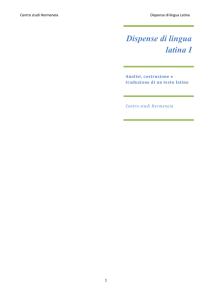 Analisi, costruzione e traduzione di un testo greco