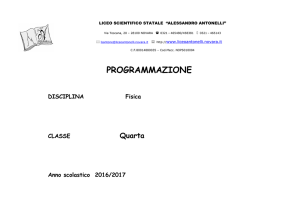 PROGRAMMAZIONE - Liceo scientifico Antonelli