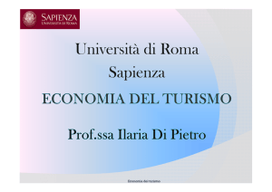 LEZIONI ECONOMIA DEL TURISMO DEL 23 30