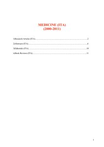 Medicine (2000-2011) ITA