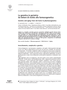 Visualizza l`articolo - Societá Italiana di Gerontologia e Geriatria