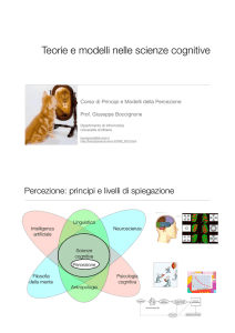 Teorie e modelli nelle scienze cognitive
