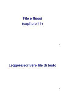 Gestione dei file in Java