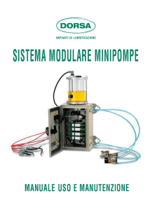 sistema modulare minipompe manuale uso e manutenzione