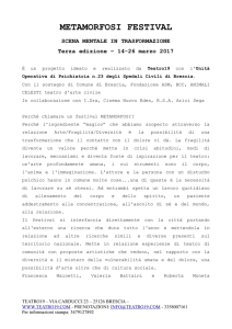 METAMORFOSI FESTIVAL programma 2017