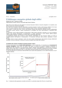 Consorzio POROTON® Italia - Il fabbisogno energetico globale