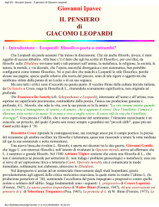 intgl120 - Giovanni Ipavec - Il pensiero di Giacomo Leopardi