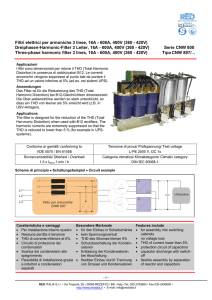 CNW 897 - Filtri elettrici per armoniche a 3 linee, THD