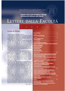 4. Lettere della Facoltà luglio-ottobre 2015