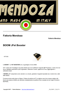 BOOM JFet Booster - Fattoria Mendoza