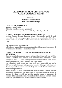 Programmazione iniziale 2016-2017 - 2A