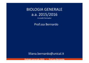 Biologia generale generale 1