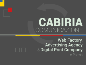 Scarica - Web e stampa digitale Parma Cabiria comunicazione