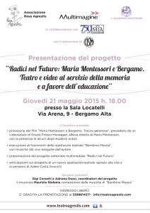 Radici nel Futuro: Maria Montessori e Bergamo