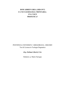 e l`ecclesiologia trinitaria